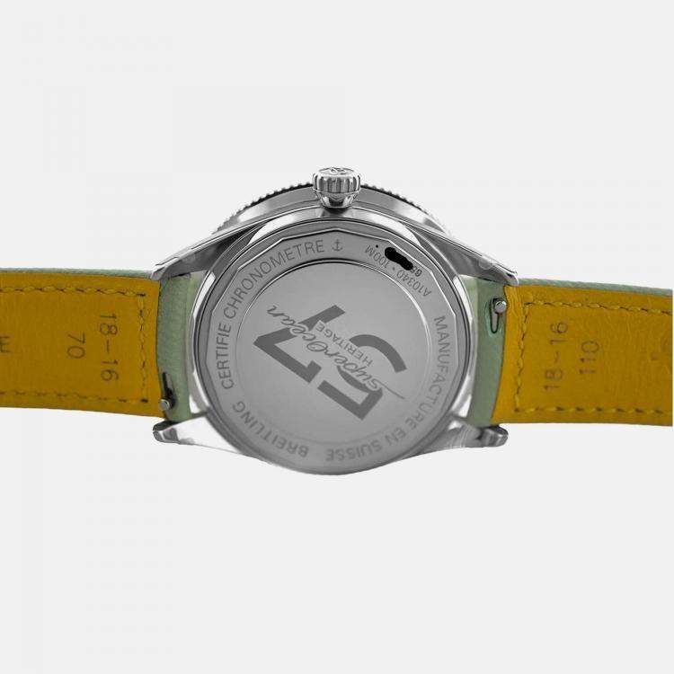 Pre Owned Breitling Superocean A10340361L1X1 Automatic Green Stainless Steel Women’s Wristwatch 38 mm