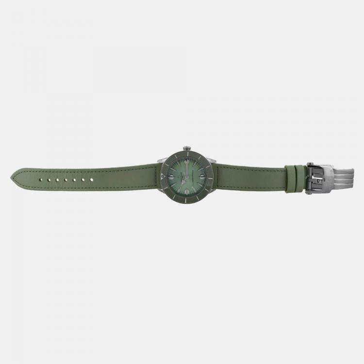 Pre Owned Breitling Superocean A10340361L1X1 Automatic Green Stainless Steel Women’s Wristwatch 38 mm