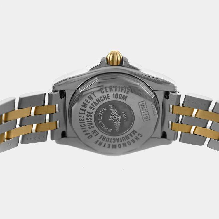Pre Owned Breitling Cockpit B71356 Quartz MOP Stainless Steel Women's Wristwatch 32 mm