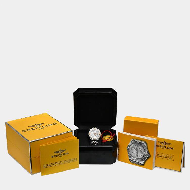 Pre Owned Breitling Cockpit B71356 Quartz MOP Stainless Steel Women's Wristwatch 32 mm