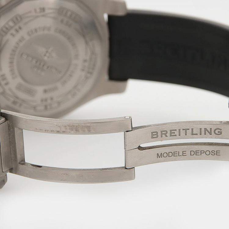 Pre Owned Breitling Avenger E13383 Automatic Chronograph Titanium Men's Wristwatch 44mm