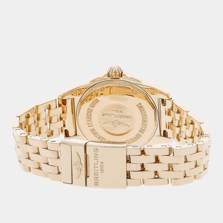 Pre Owned Breitling Galactic H7234812/A791 Quartz White 18k Rose Gold Women’s Wristwatch 29mm