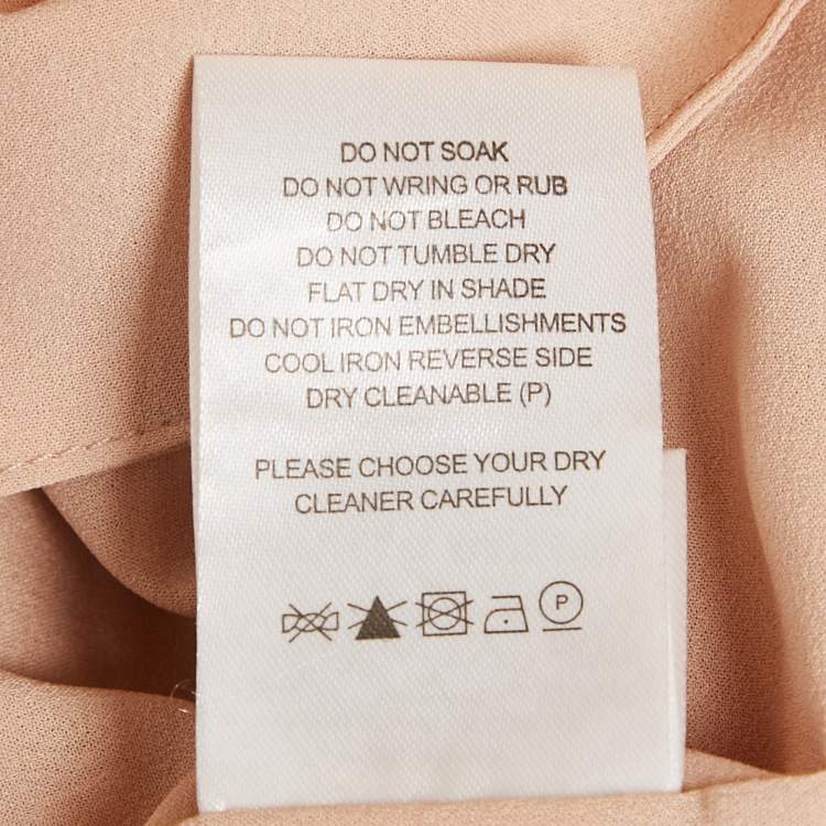 Pre Owned Bronx & Banco Beige Glitter Embellished Tulle Bustier Midi Dress S