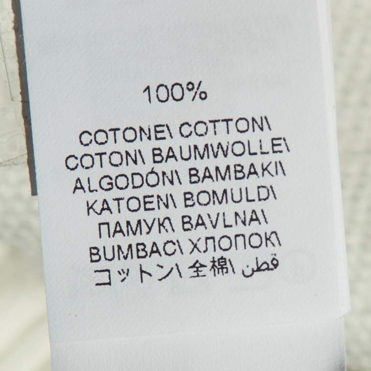 Pre Owned Brunello Cucinelli White Cotton Monili Detail Jogger Pants XXS 