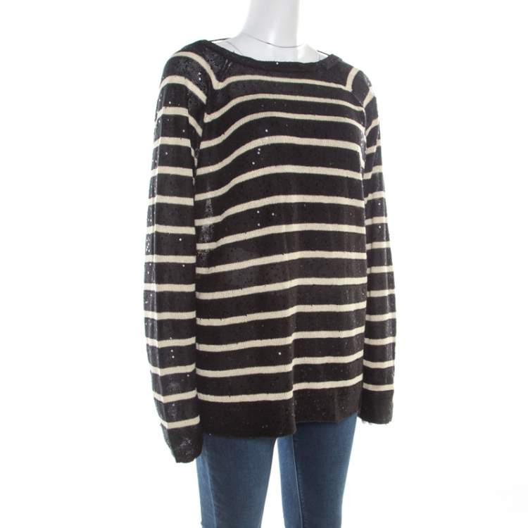 Brunello Cucinelli Pre-loved Brunello Cucinelli Women's Crew Neck  Embellished Sweater