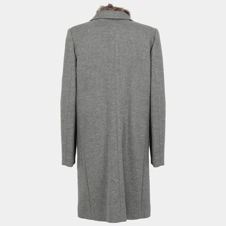 Calvin klein single cheap breasted lux wool coat