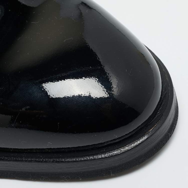 Pre Owned Brunello Cucinelli Size 43 Black Patent Leather Oxfords