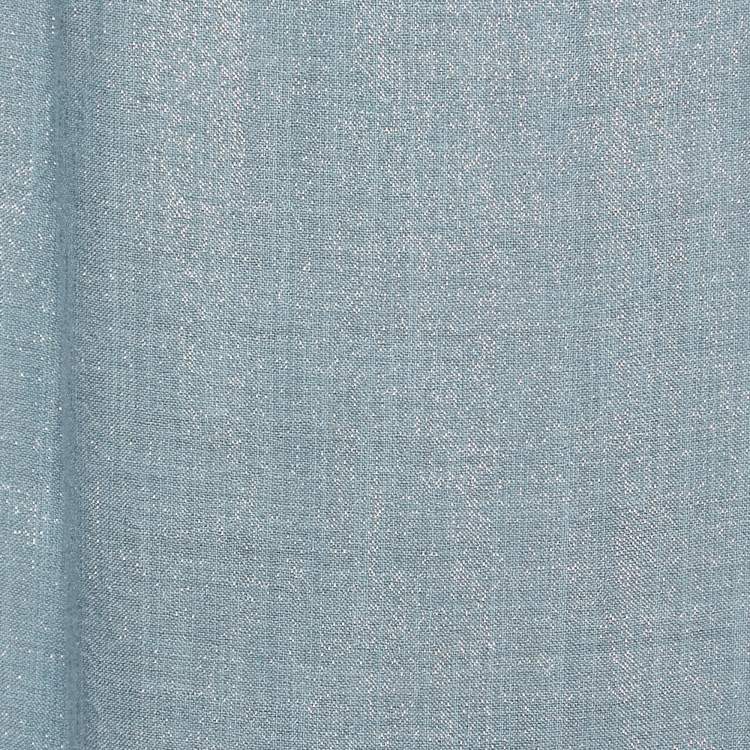 Pre Owned Brunello Cucinelli Blue Lurex Detail Cashmere Blend Scarf