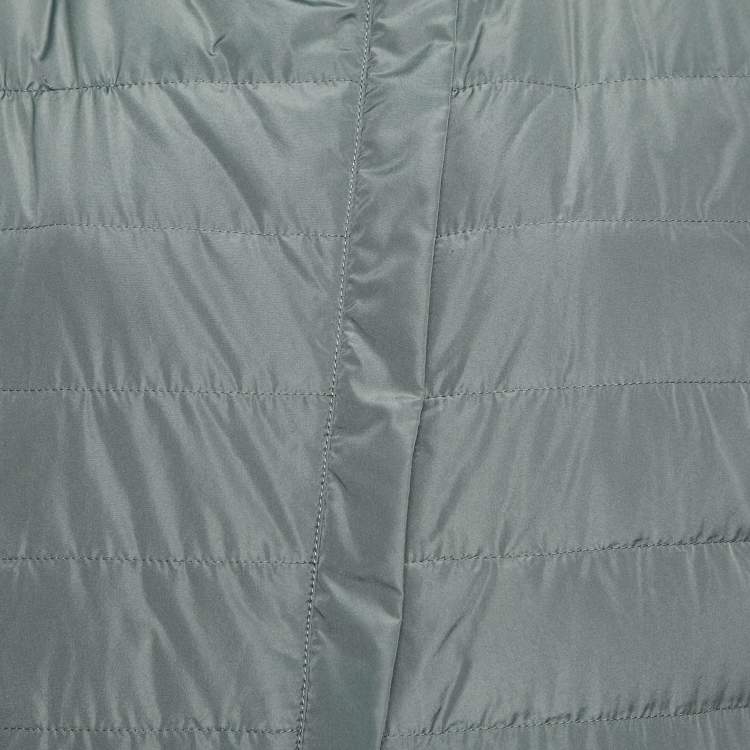 Pre Owned Brunello Cucinelli Grey Synthetic Puffer Down Vest L