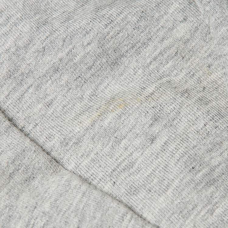Pre Owned Brunello Cucinelli Grey Cotton Knit Monili Bead Detail Joggers S