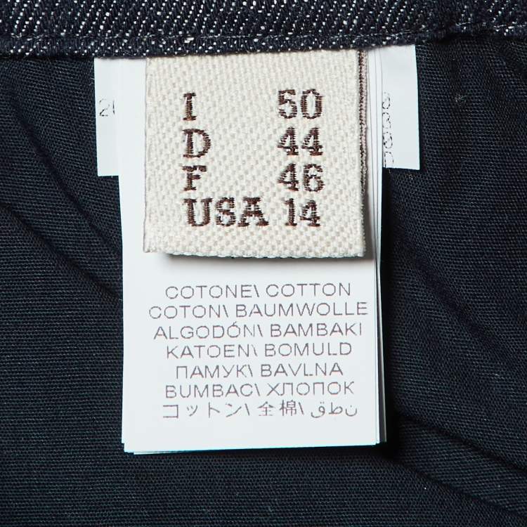 Pre Owned Brunello Cucinelli  Denim Monili Embellished Trousers XL