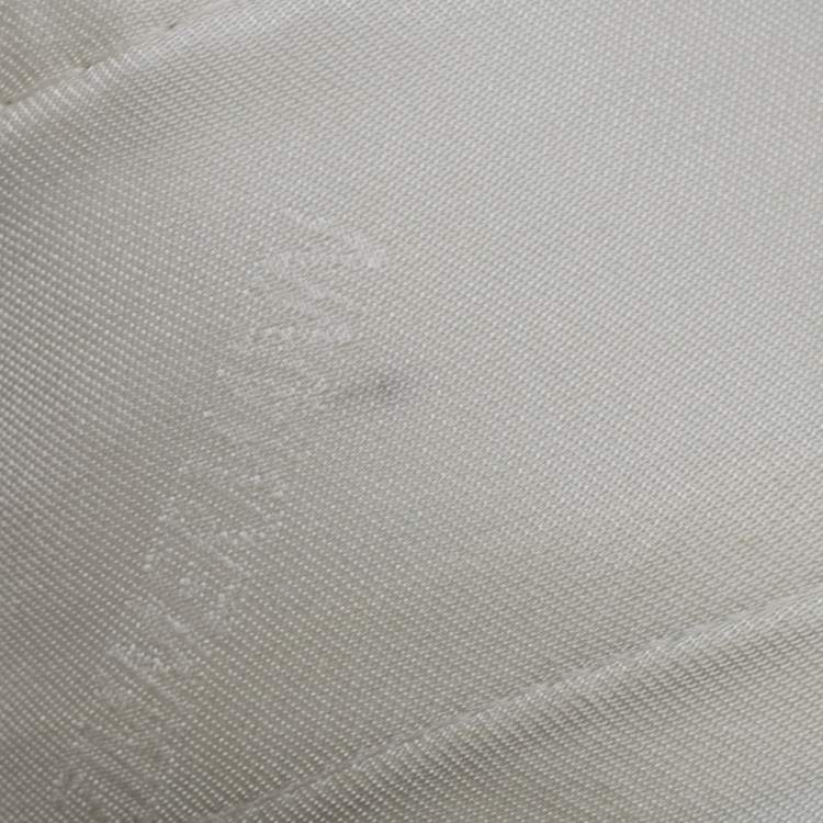 Pre Owned Brunello Cucinelli Off White Fil-coupe Jersey Monili Detail V-Neck Top L