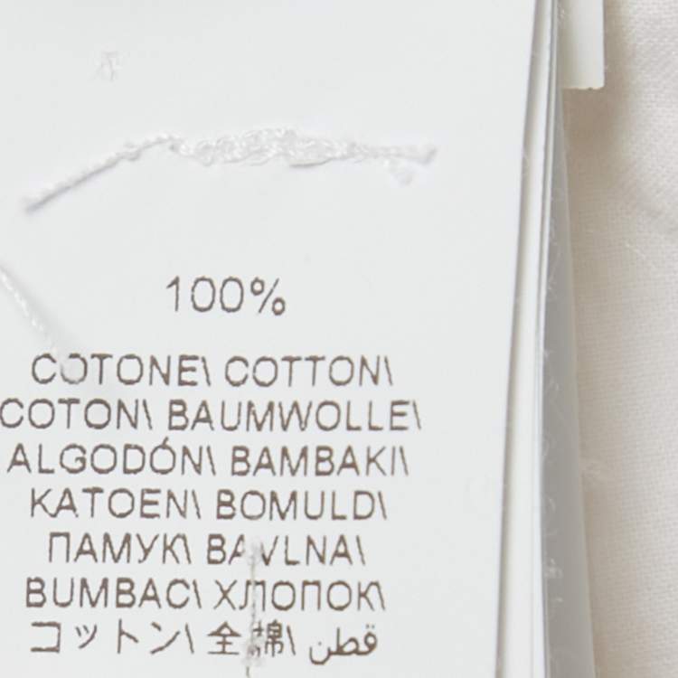 Pre Owned Brunello Cucinelli White Cotton Cargo Pants S