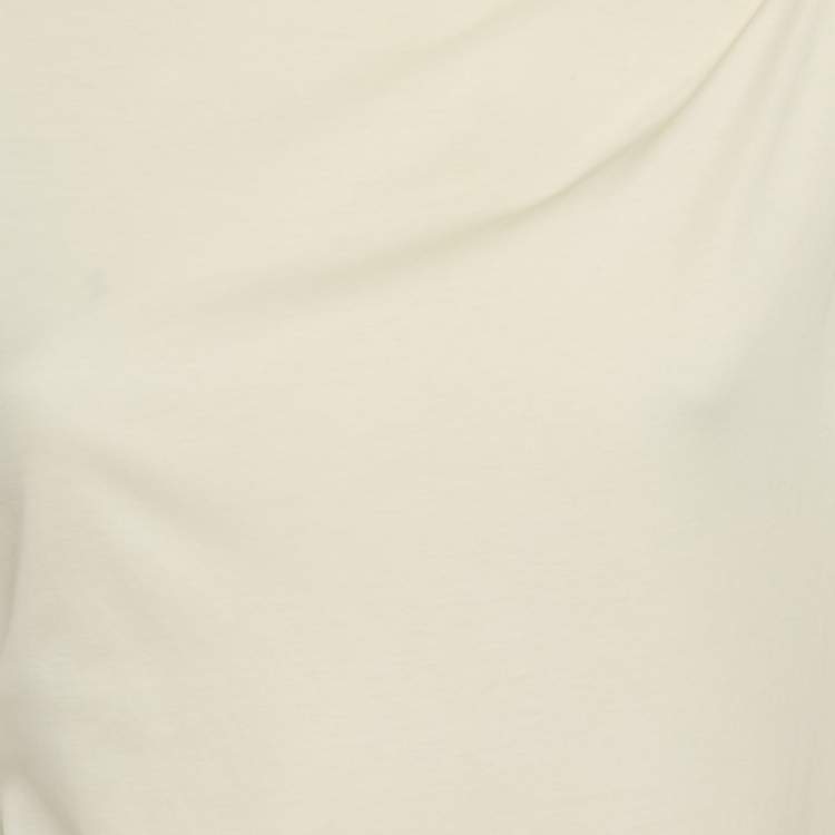 Pre Owned Brunello Cucinelli Cream Cotton Knit Long Dress M
