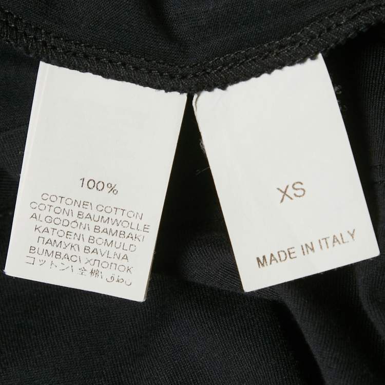 Pre Owned Brunello Cucinelli Black Satin Jersey Monili Detail Top XS