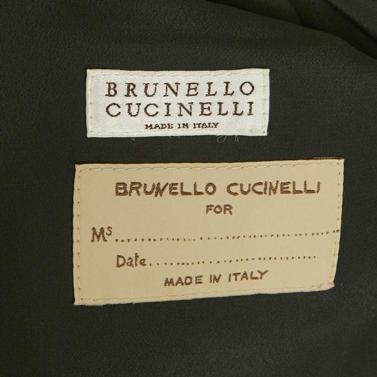 Pre Owned Brunello Cucinelli Pink Velvet Zip-Up Jacket S