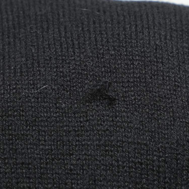 Pre Owned Brunello Cucinelli Black Knit Cashmere High Neck Sweater M