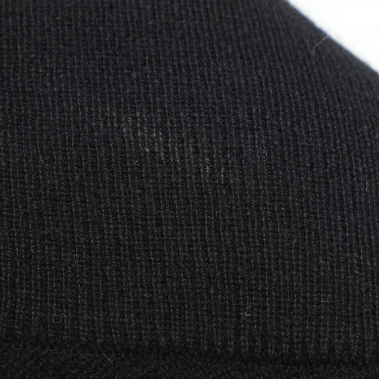 Pre Owned Brunello Cucinelli Black Knit Cashmere High Neck Sweater M