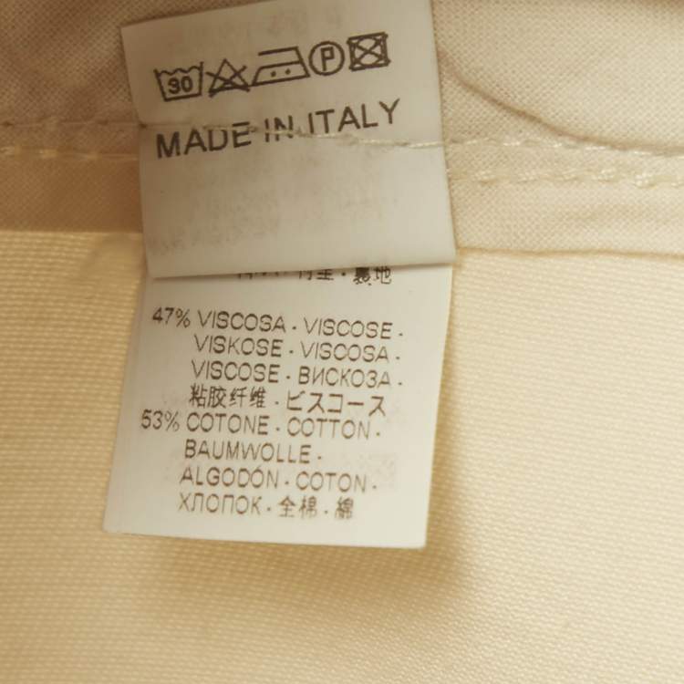 Pre Owned Brunello Cucinelli Beige Denim Regular Fit Jeans S Waist 32" 