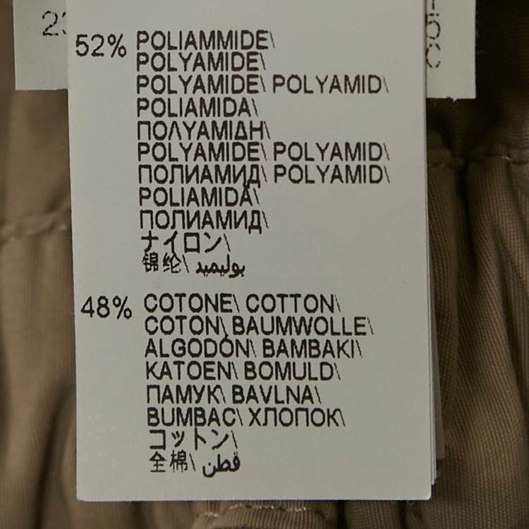 Pre Owned Brunello Cucinelli Beige Cotton Blend Pleated Midi Dress M