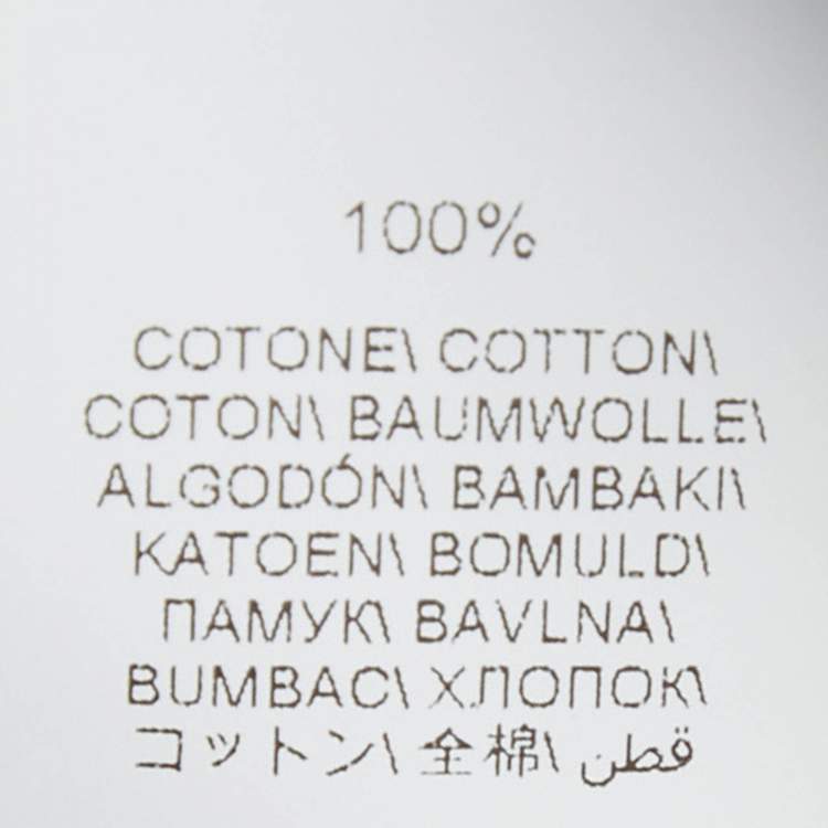 Pre Owned Brunello Cucinelli Grey Floral Print Cotton Belted Midi Dress S