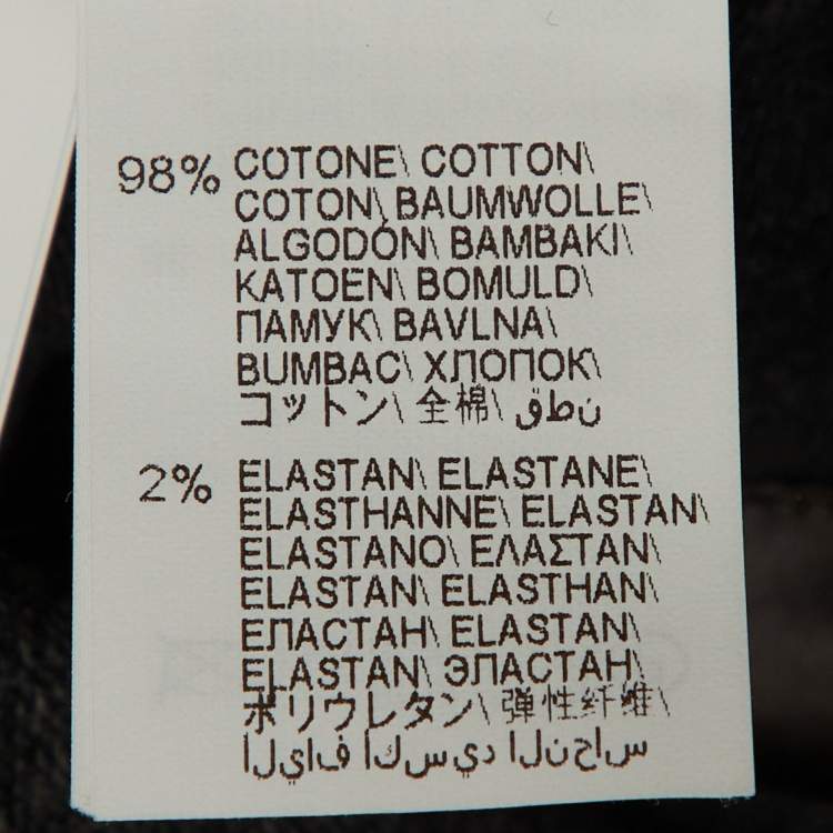 Pre Owned Brunello Cucinelli Dark Grey Cotton Knit Hooded Playsuit L