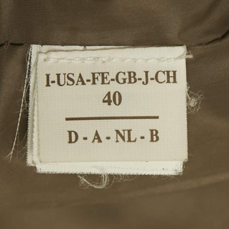 Pre Owned Brunello Cucinelli Grey Wool Blend Down Vest Jacket S