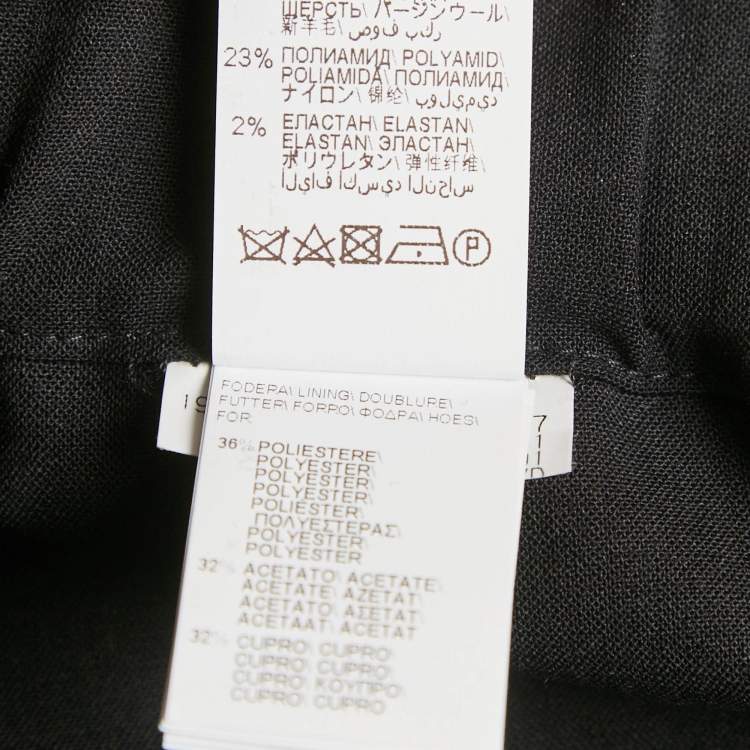 Pre Owned Brunello Cucinelli Black Monili Detail Trousers S