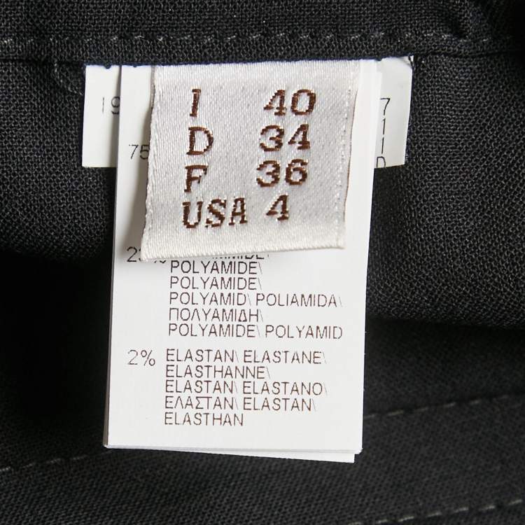 Pre Owned Brunello Cucinelli Black Monili Detail Trousers S