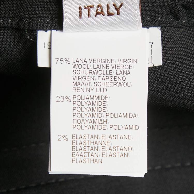 Pre Owned Brunello Cucinelli Black Monili Detail Trousers S