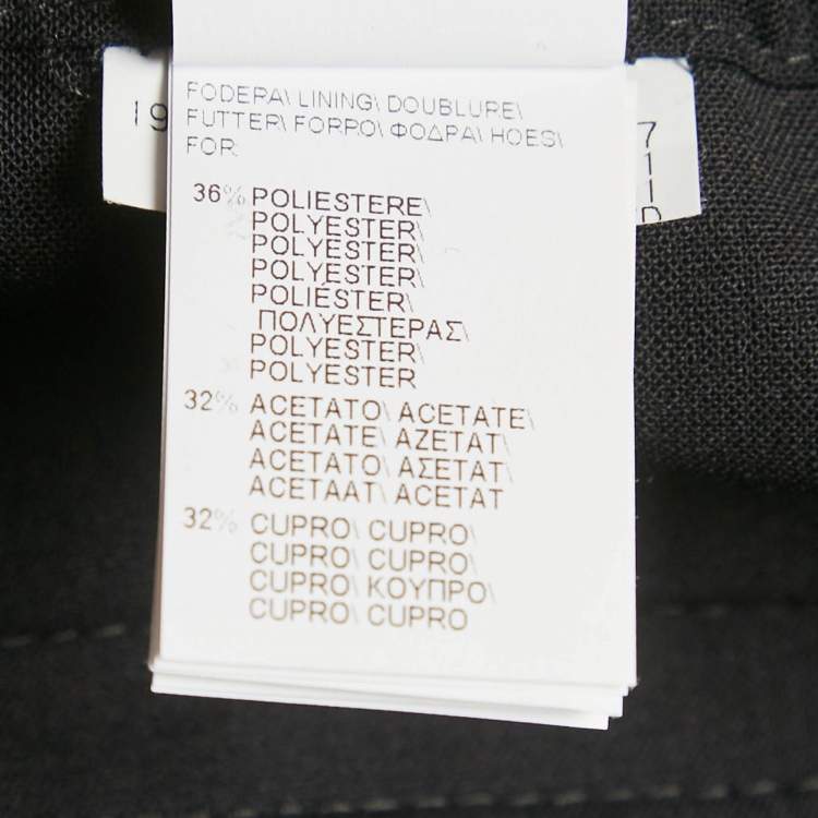 Pre Owned Brunello Cucinelli Black Monili Detail Trousers S