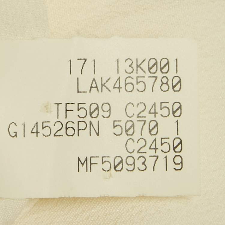 Pre Owned Brunello Cucinelli Cream Wool Blend Embellished Blazer L