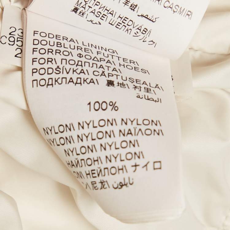 Pre Owned Brunello Cucinelli Beige Synthetic Puffer Down Jacket XS