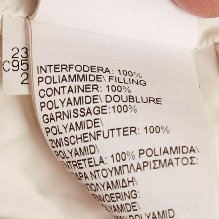 Pre Owned Brunello Cucinelli Beige Synthetic Puffer Down Jacket XS