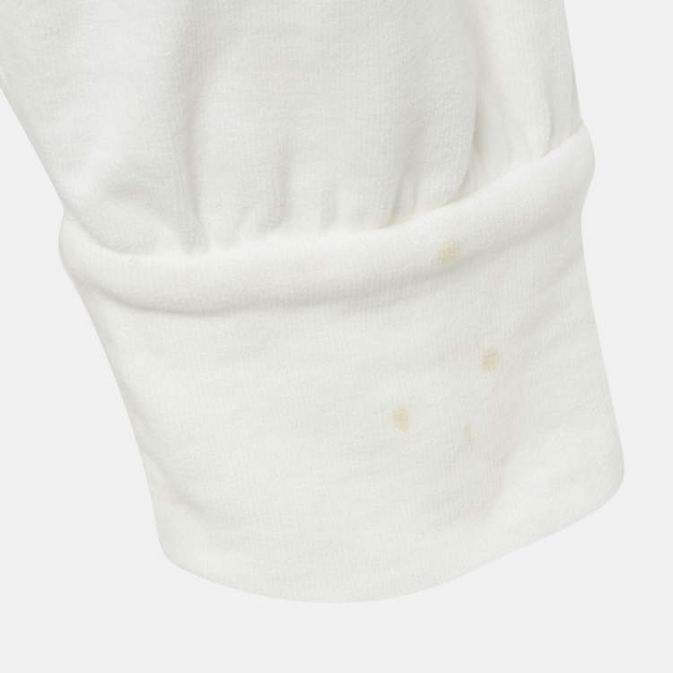 Pre Owned Brunello Cucinelli Cream Jersey Monoli Hooded Sweatshirt S