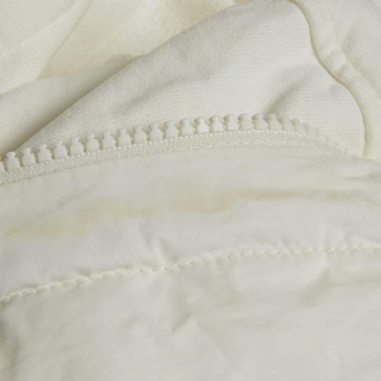 Pre Owned Brunello Cucinelli Cream Jersey Monoli Hooded Sweatshirt S