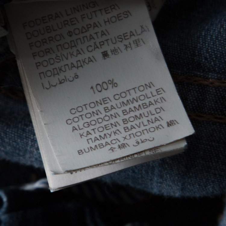 Pre Owned Brunello Cucinelli Blue Medium Wash Skinny Fit Jeans M 