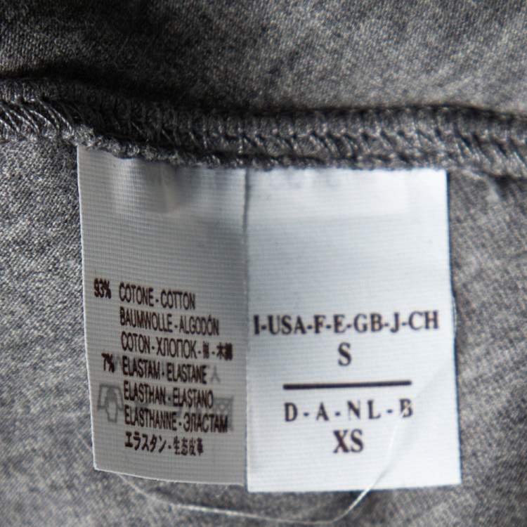 Pre Owned Brunello Cucinelli Grey Cotton Tank Top S