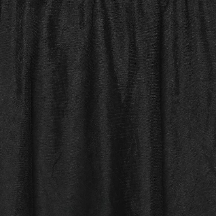 Pre Owned Brunello Cucinelli Black Tulle Midi Skirt M