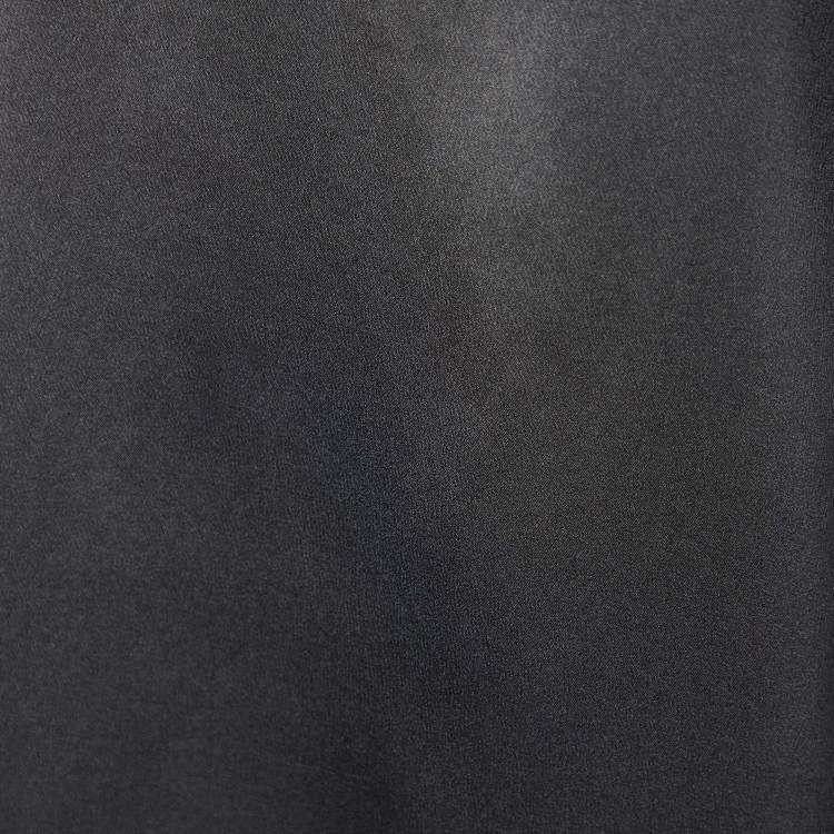 Pre Owned Brunello Cucinelli Dark Grey Silk Satin Trim Detail Tank Top S