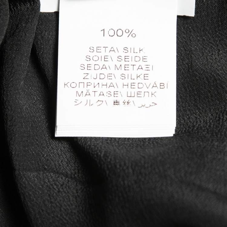 Pre Owned Brunello Cucinelli Grey Silk Midi Skirt S