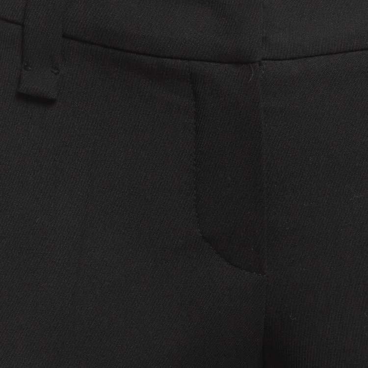 Pre Owned Brunello Cucinelli Black Wool Cropped Trousers S