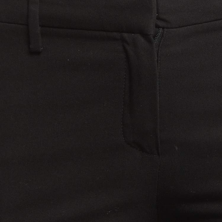 Pre Owned Brunello Cucinelli Black Cotton Flared Trousers S