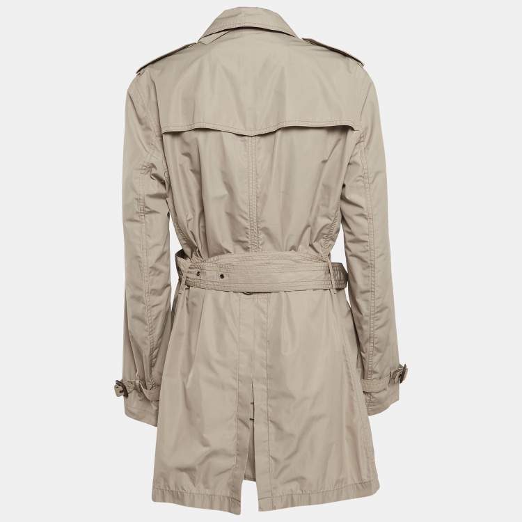 مملوكة مسبقًا Burberry Brit Beige Synthetic Kensigton Belted Trench Coat M