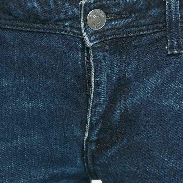 Pre Owned Burberry Brit Blue Denim Skin Fit Jeans M Waist 28"
