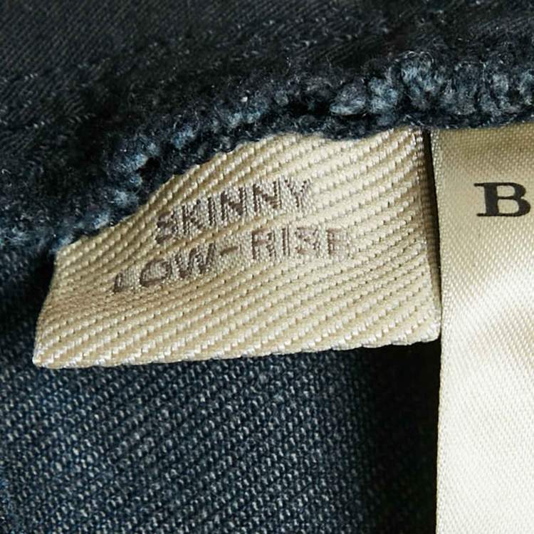 Pre Owned Burberry Brit Blue Denim Skin Fit Jeans M Waist 28"