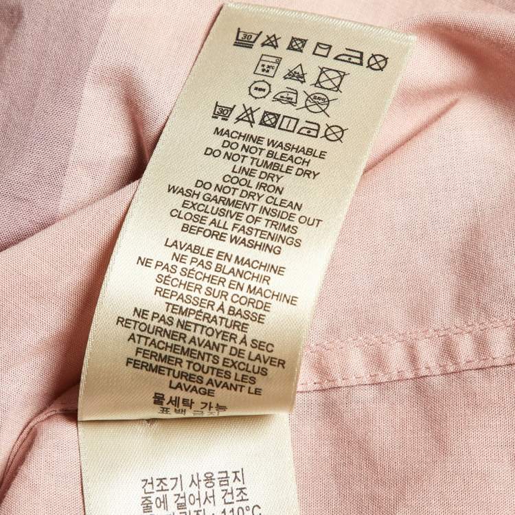 Pre Owned Burberry Brit Pink Nova Checks Cotton Shirt L
