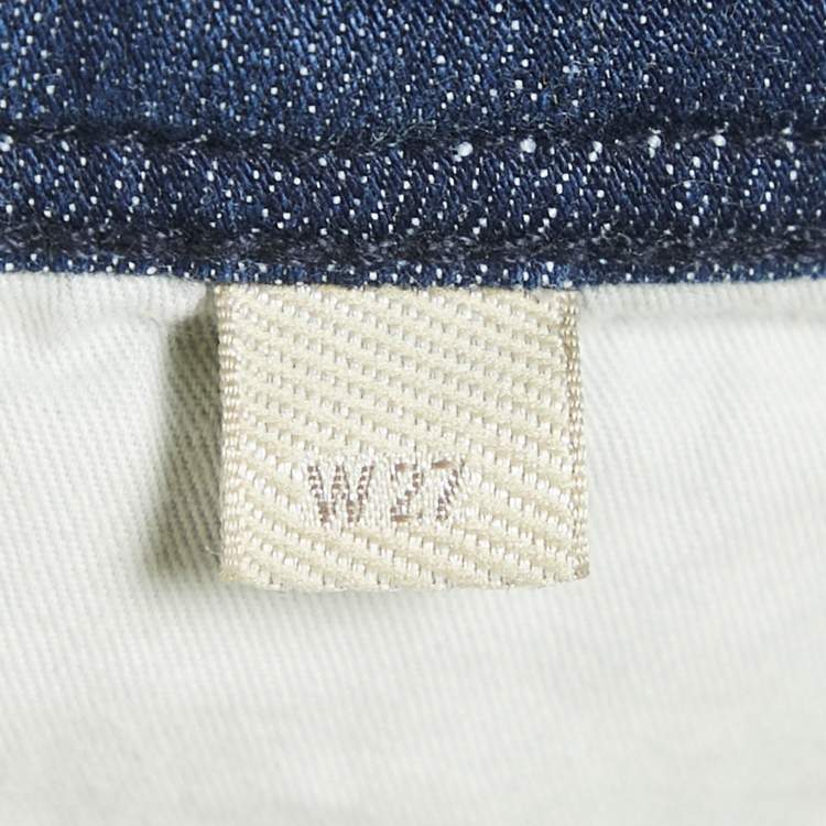 Pre Owned Burberry Brit Blue Denim Skinny Cropped Jeans S Waist 27"