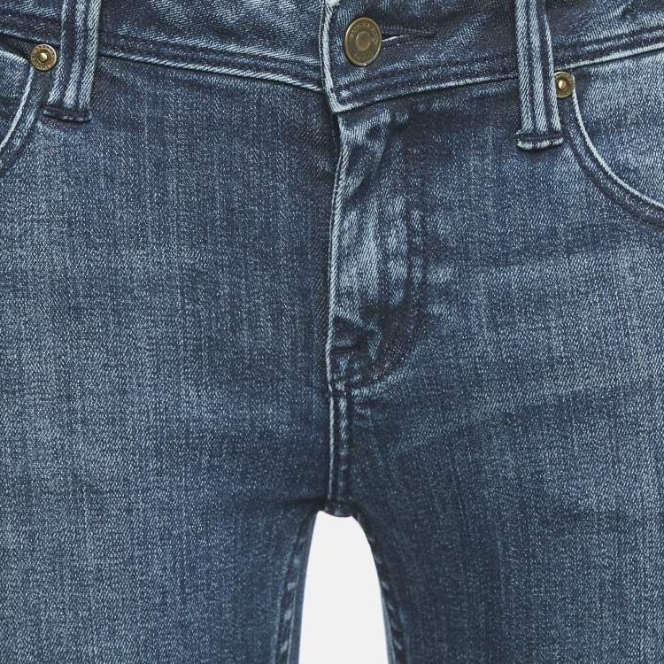 Pre Owned Burberry Brit Blue Denim Bexton Skinny Jeans M Waist 27"
