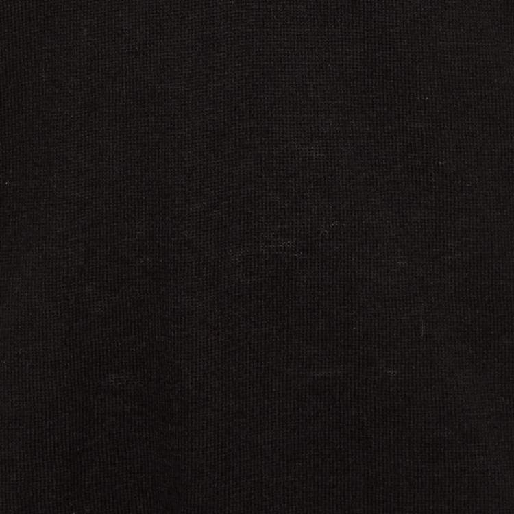 Pre Owned Burberry Brit Black Cotton & Cashmere V-Neck Jumper L
